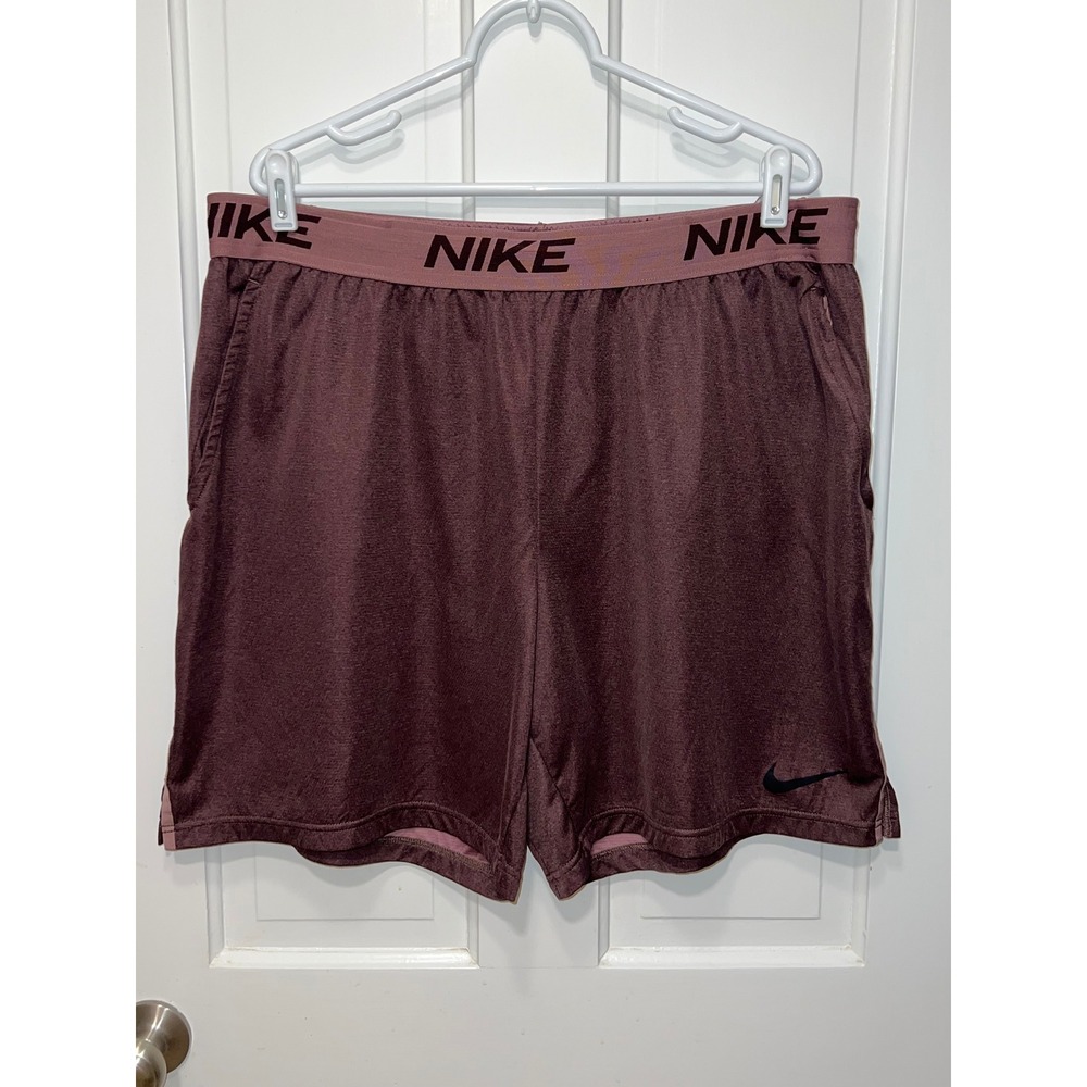 Nike Dri-FIT Pro Mens Training Shorts Burgundy Heather 3XL Standard Fit Pockets